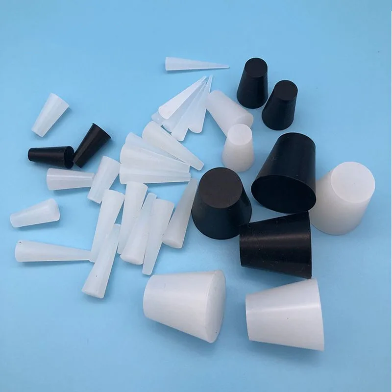 Конические высокотемпературные силиконовые заглушки конические черные/белые