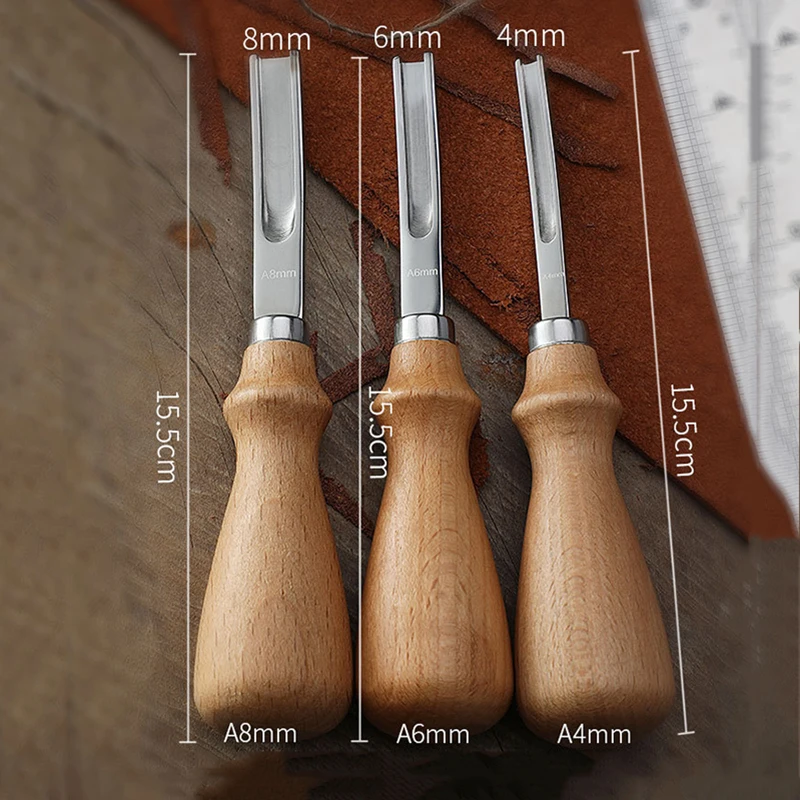 Конический скос кожи ручной инструмент для резки кожевенный резец кожаный