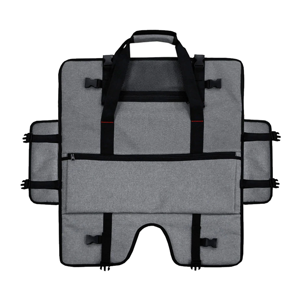 

Computer Screen Carrying Case Multi-pocket Keyboard Monitor Storage Bag Organizer Accessories for 24-inch Screens