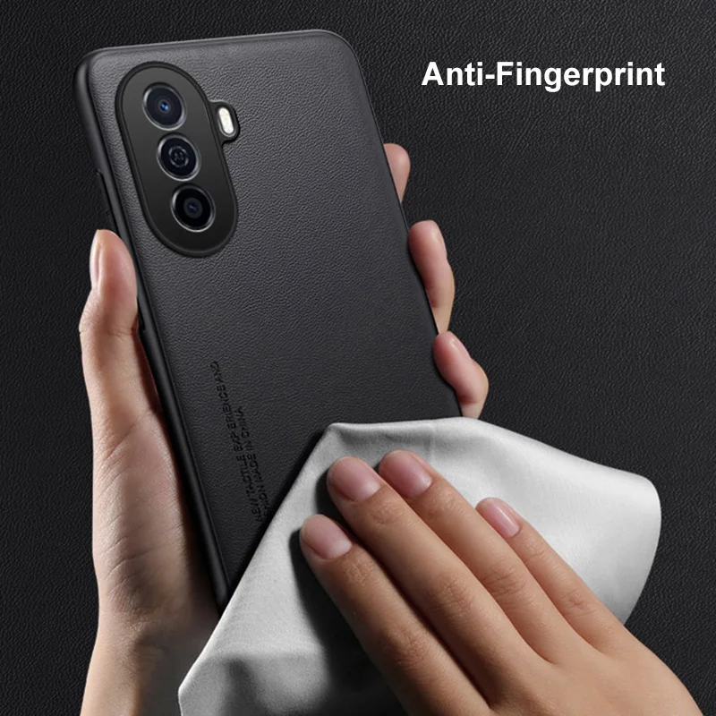 Фото Роскошный чехол из искусственной кожи для Huawei Nova Y70 Plus, задняя крышка, силиконовый противоударный чехол с полной защитой для телефона Huawei Nova Y71 №5