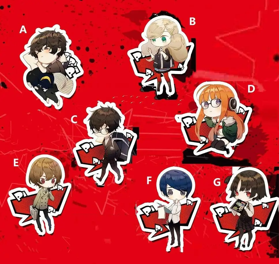 

Acrylic Keychain Keyring Strap Anime Persona 5 Joker Akira Kurusu Futaba Sakura