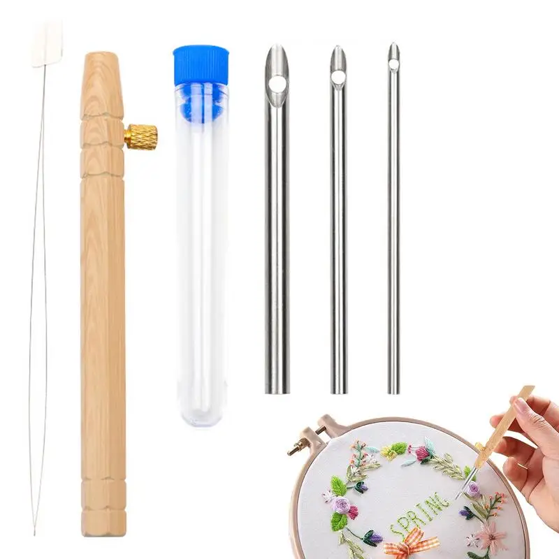 Набор перфораторов регулируемый инструмент для вышивания нитевдеватель набор