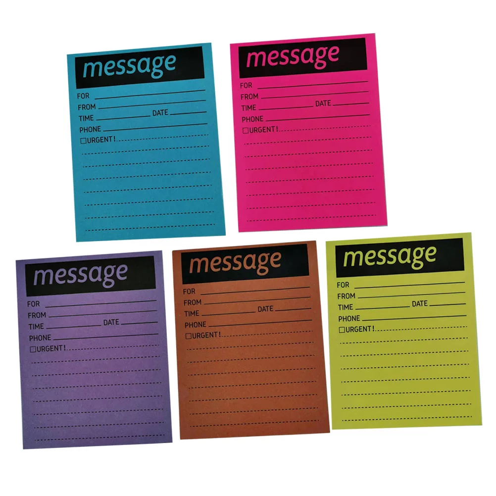 

5 Books Portable Message Pads Multi-function Memo Stickers Household Note Stickers