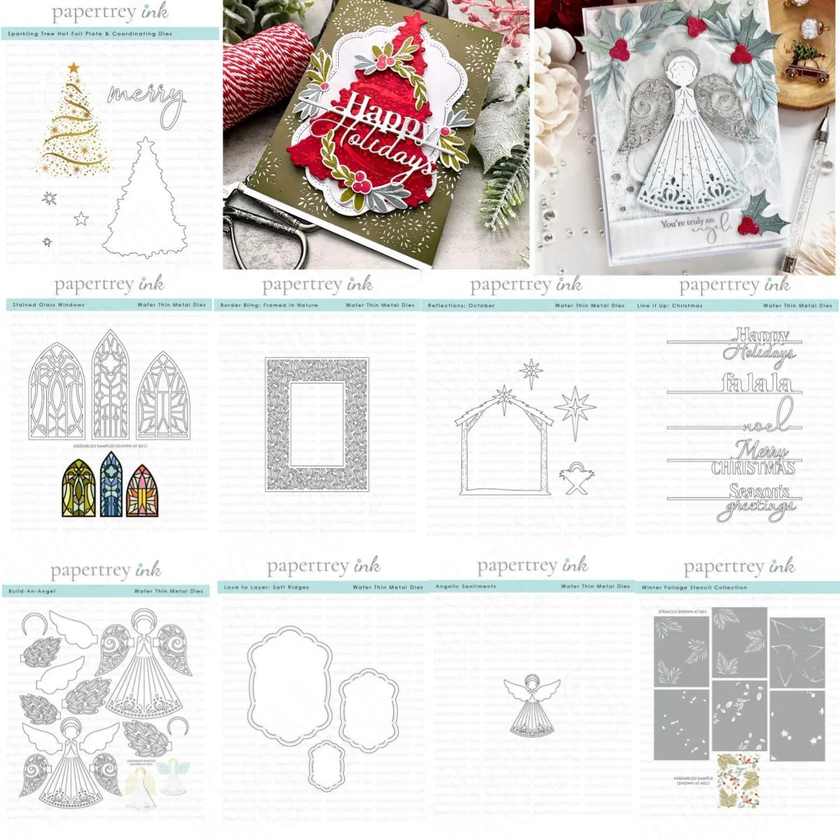 Металлические штампы для скрапбукинга &quotРождественская елка&quot