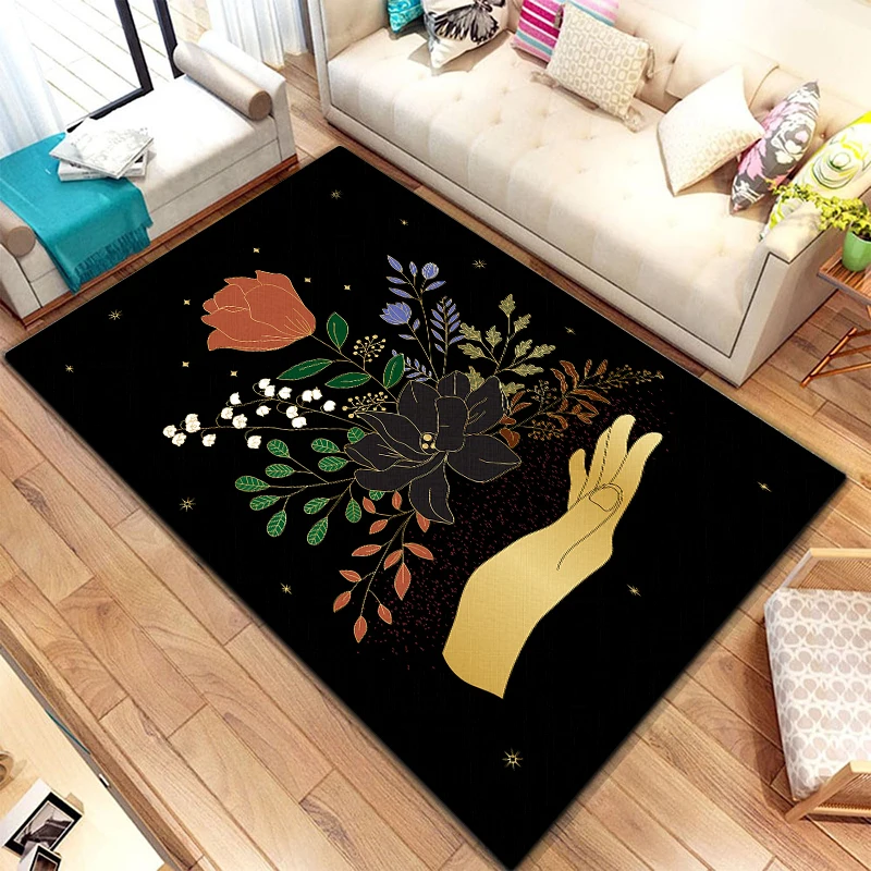 

Scale of justice magic astrology Esoteric Carpet for Living Room Rugs Camping stranger things Picnic Mat Anti-Slip Rug Yoga Mat