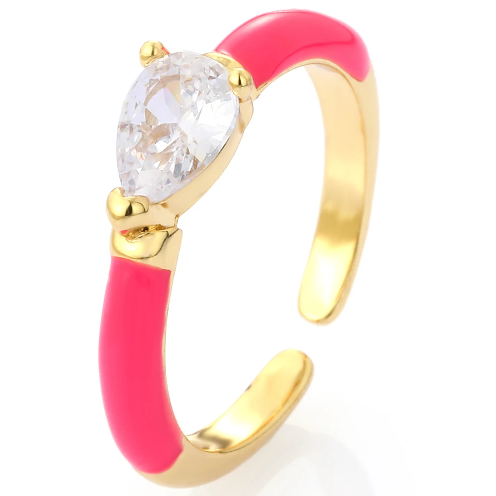 Эмалированные тонкие кольца для женщин богемные красочные в стиле бохо мужские