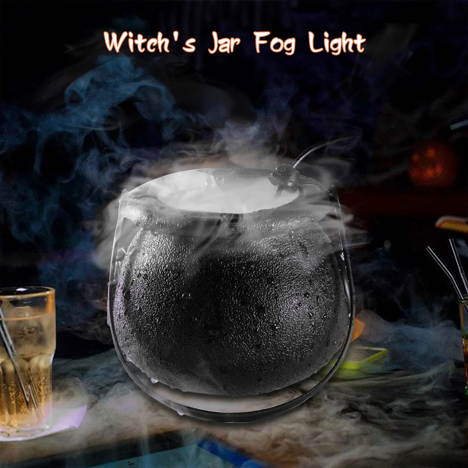 

Генератор тумана на Хэллоуин, праздничные украшения, генератор тумана для водяного фонтана, изменяющий цвет, реквизит вечерние НКИ, генерат...