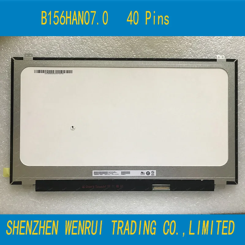 ЖК-экран B156HAN07.1 B156HAN07.0 15 6 дюйма FHD IPS 1920*1080 EDP 40-контактный разъем 72% гамма 144 Гц -