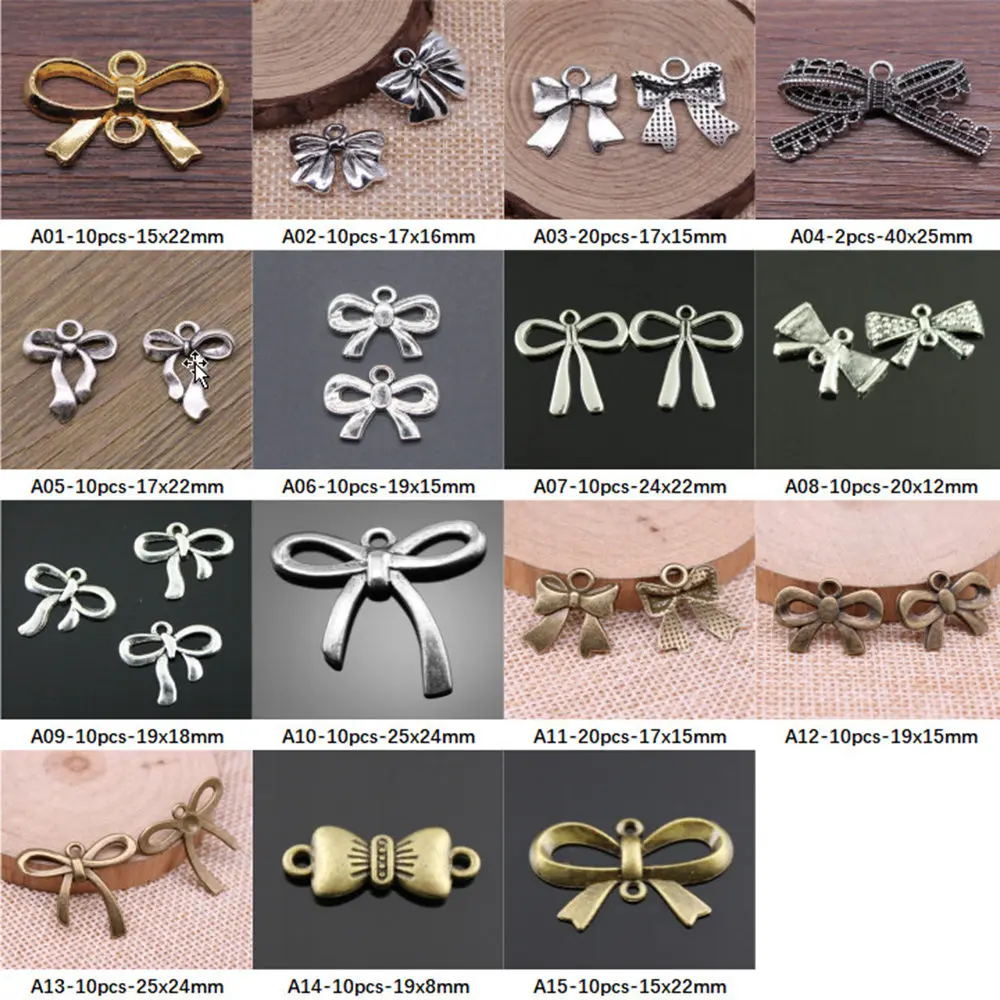 

New Arrival Bowknot Charms For Jewelry Making Gifts For Women