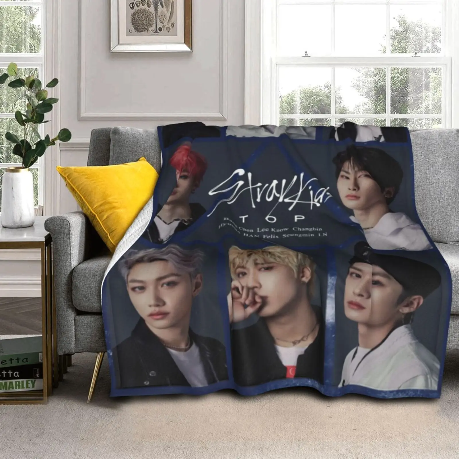 

Coraline Stray Kids Blanket Soft Sofa Plush Throw Fluffy for Beds Cobertores Poster Kpop Singer Cubre Camas Weighted Picnic