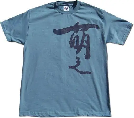 Футболка Moe Hiragana для взрослых мужчин синяя Новинка