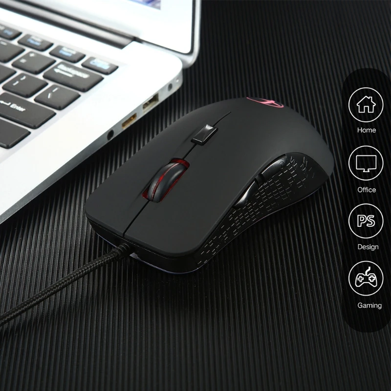 

2400 DPI Heating Warmer Hands USB Wired Gaming Mouse for Notebook Computer PC 1XCB