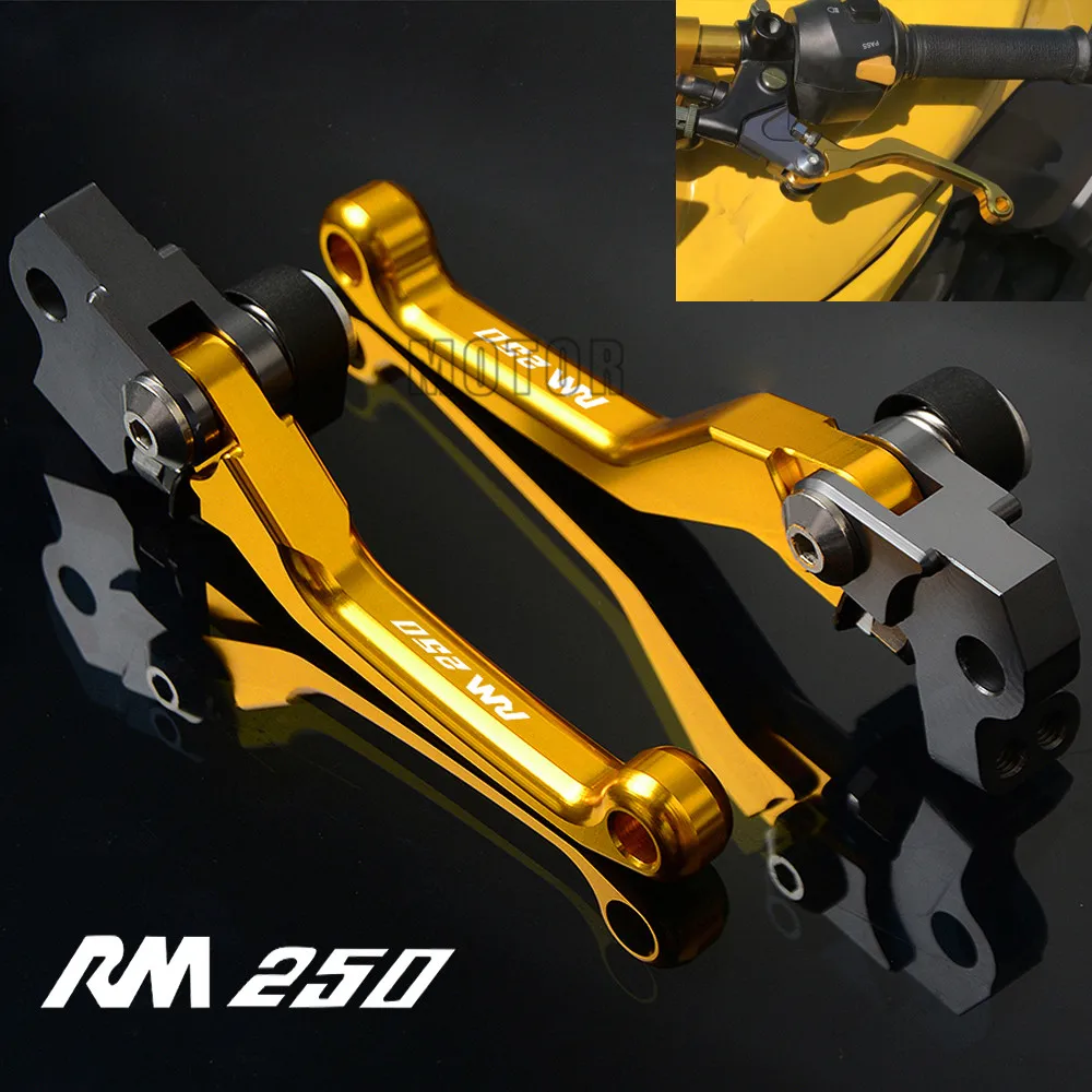 Фото Для Suzuki RM250 RM 250 1996-2008 2007 2006, алюминиевый мотоцикл с ЧПУ, грязевой питбайк, мотокросс, поворотный тормоз, рычаги сцепления №1