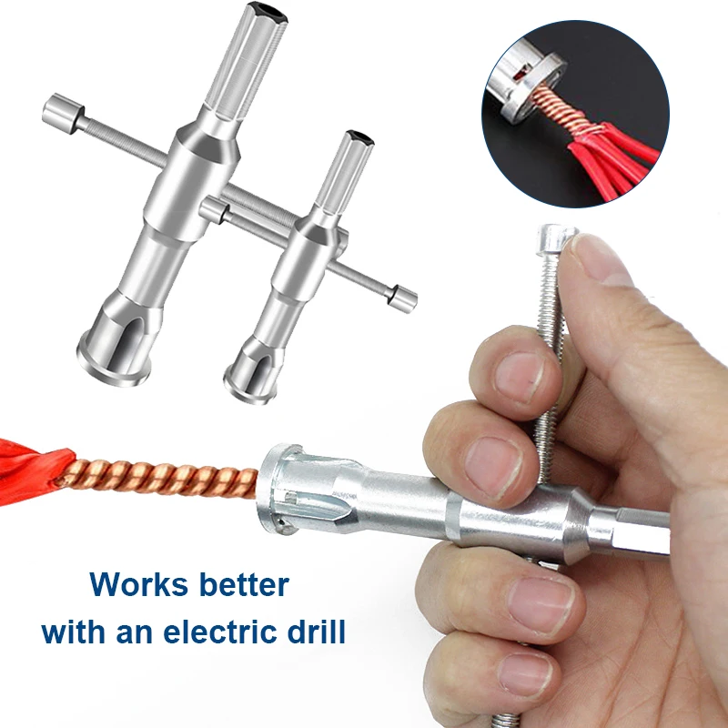 

Wire Stripping Twisted Automatic/Dual purpose Wire Tool Cable Peeling Twisting Connector Universal Electrician Strip Hand Tools
