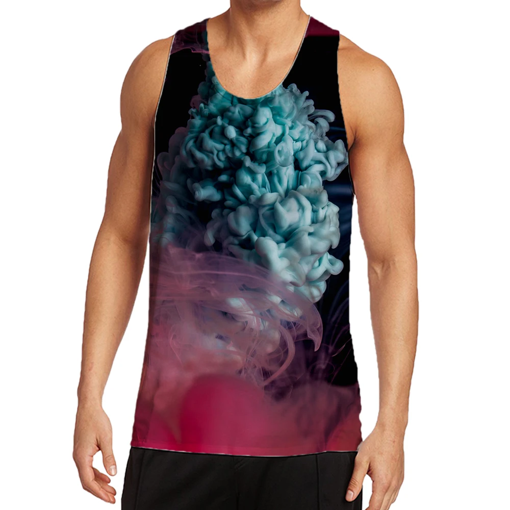 

Jumeast 3D печатные дымчатые огни пищевые жилеты из сукна Новинка без рукавов для тренажерного зала майка для мужчин Модная Повседневная Спорти...