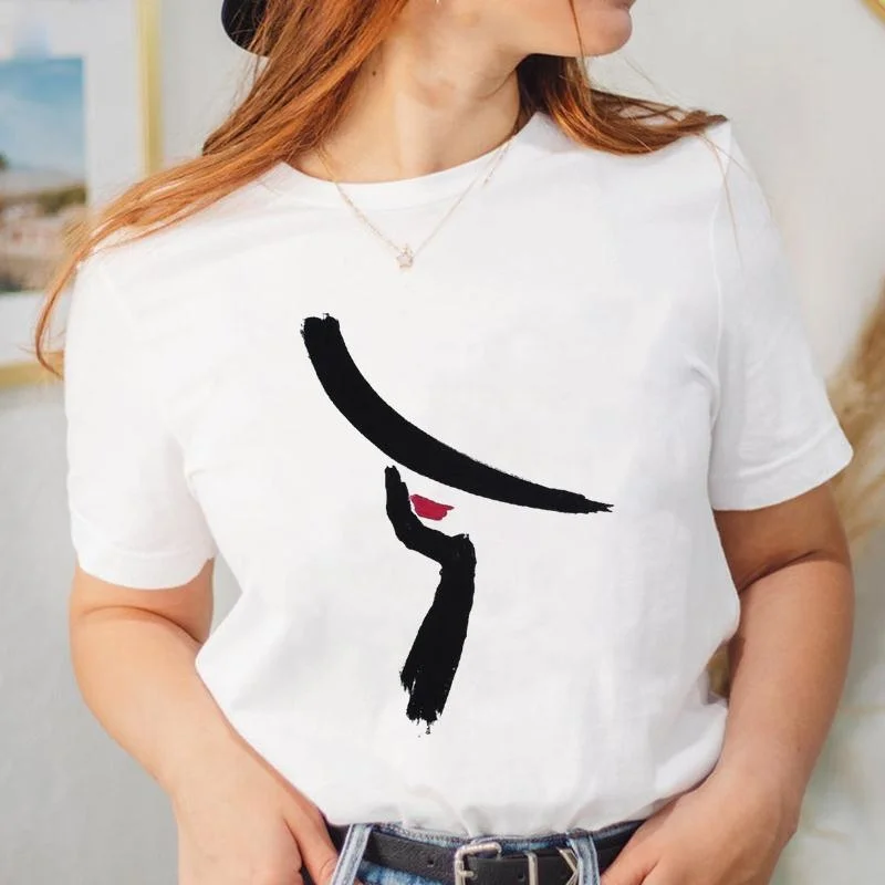 

Tee Lovely Ladies 90s Women Lady T Shirt Cartoon Top Clothing Short Sleeve T-shirt Clothing