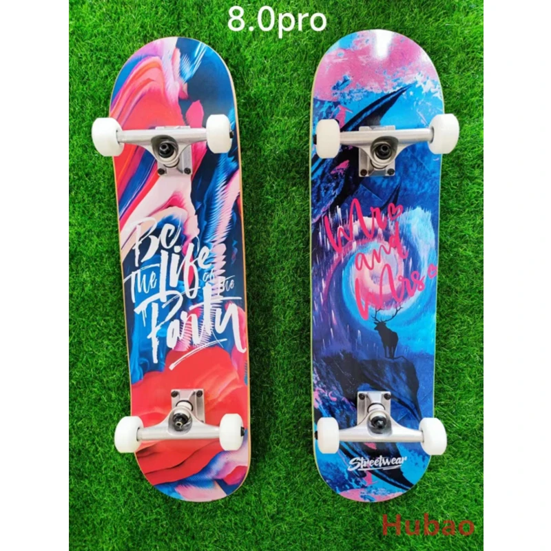 

WS 8.0Pro 80cm Skateboard Maple Longboard CX4 Alloy Bracket Children Adult Beginner Exercise Board Professional Skateboard