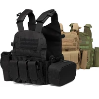 hunting tactical body armor molle plate carrier vest outdoor shooting game paintball airsoft protective vest military equipment
