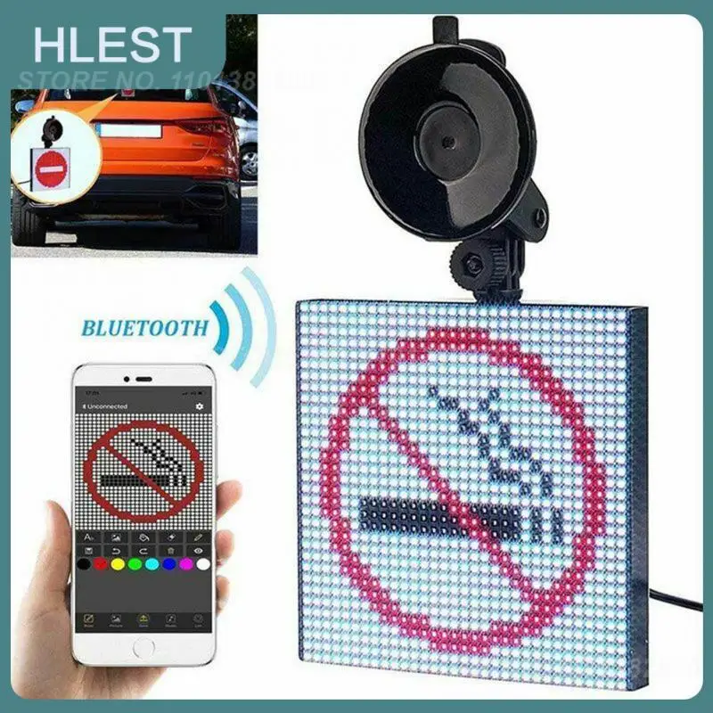 

App Control Car Scrolling Led Sign Car Led Sign Multifunctional Creative Full Color Rgb Led Display Car Window Panel Universal