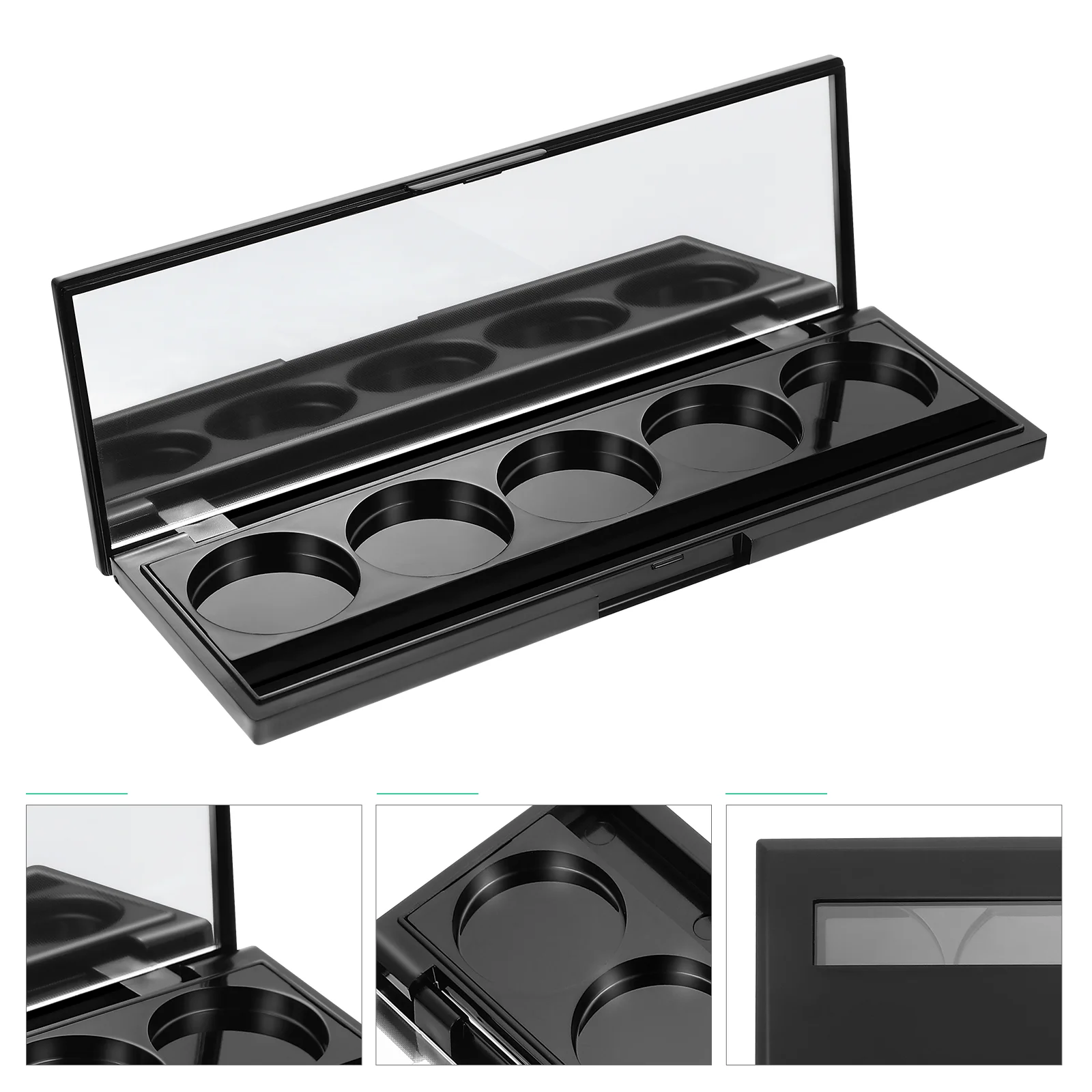 

2Pcs Small Empty Eyeshadow Cases Empty Lipstick Boxes Makeup Containers