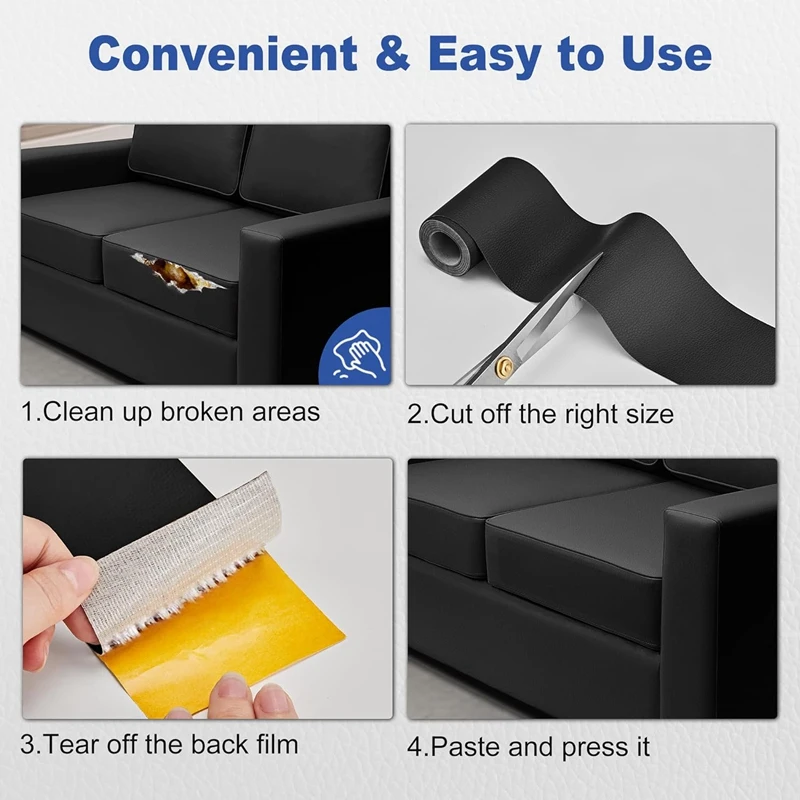 Пластырь для ремонта кожи самоклеящаяся кожаная ремонтная лента мебели набор
