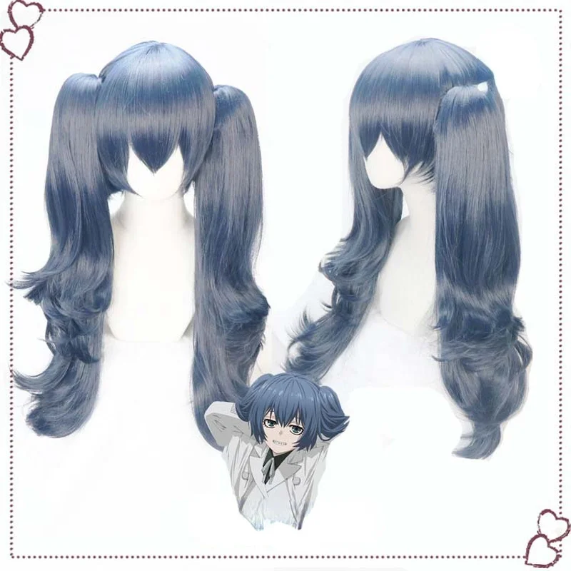 

New Coming Tokyo Ghoul Yonebayashi Saiko Cosplay Wig Long Wavy Synthetic Hair Wigs With Double Clip On Ponytails Halloween wig
