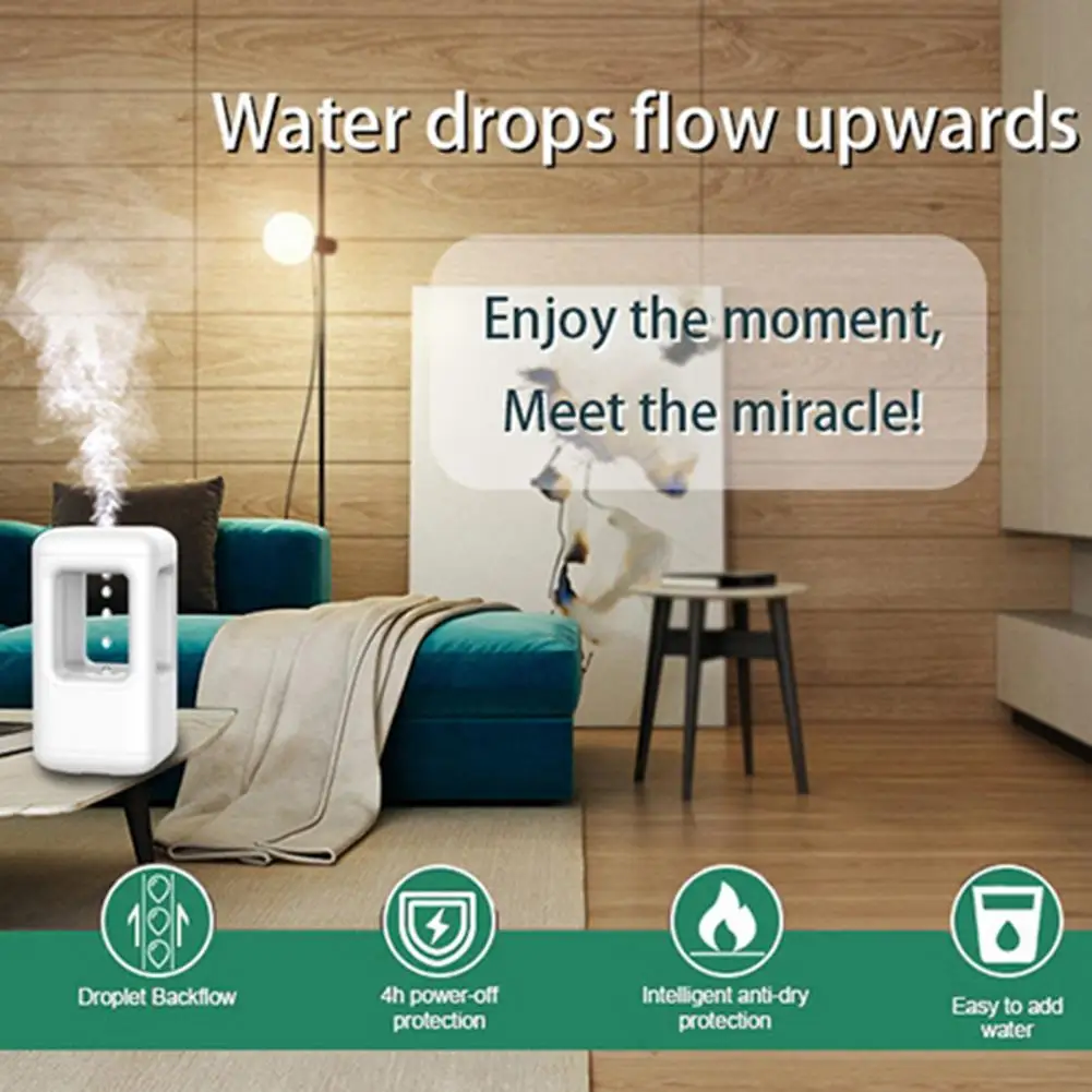 

Compact 1 Set Useful Small Anti-gravity Humidifier Plastic Mist Purifier Effective for Daily Use