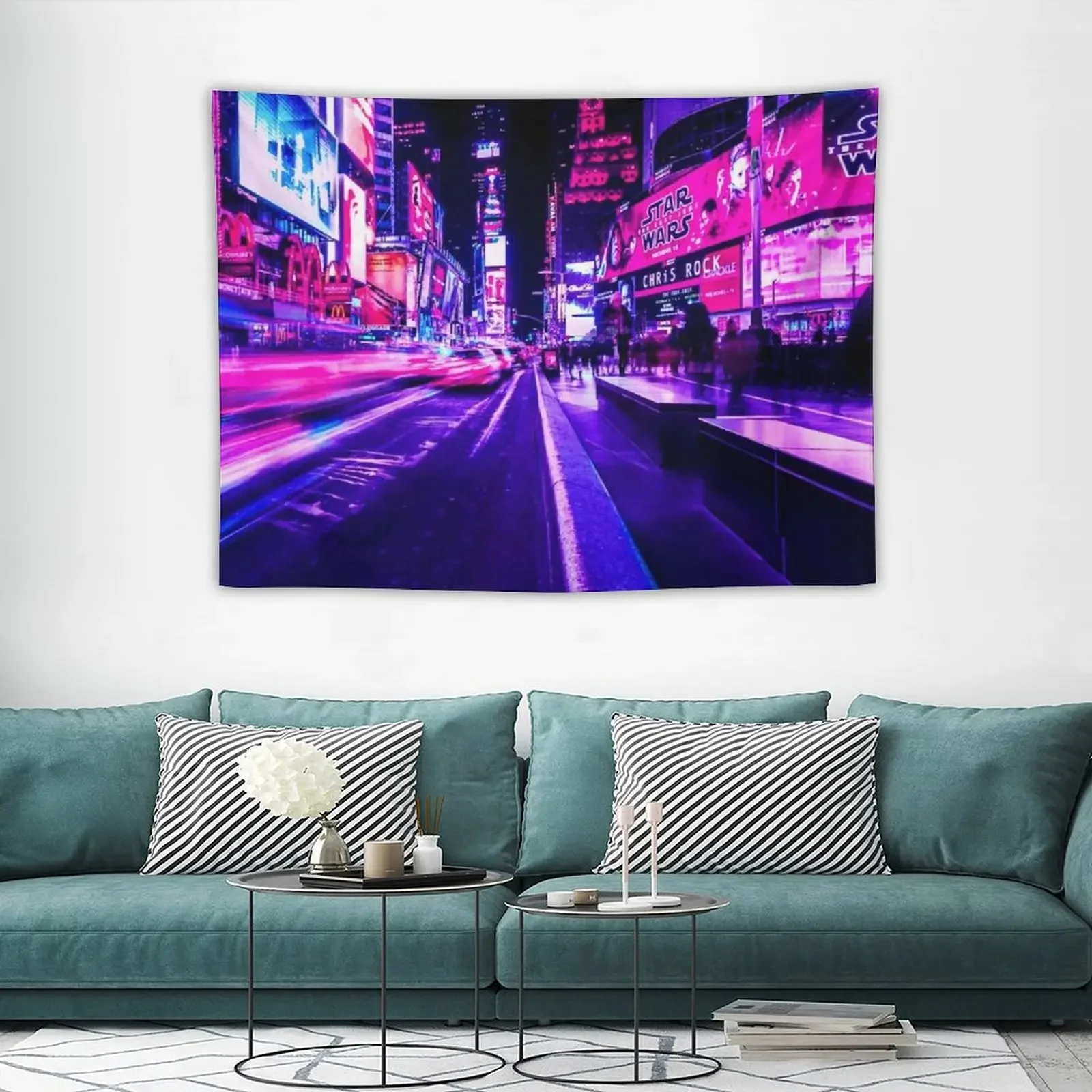 Светящийся гобелен NY украшение для комнаты декор спальни в Корейском стиле