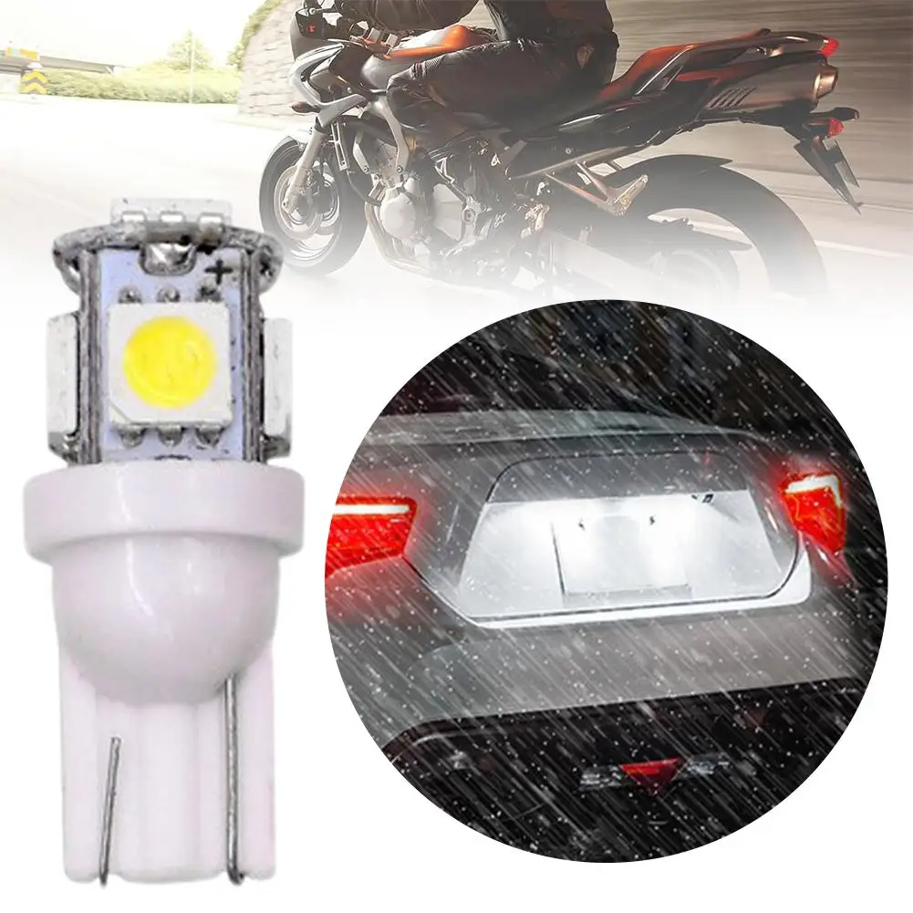 12 В 7000k T10 5w5 W5w Светодиодная лампа 5050 5smd в багажник автомобиля боковой фонарь