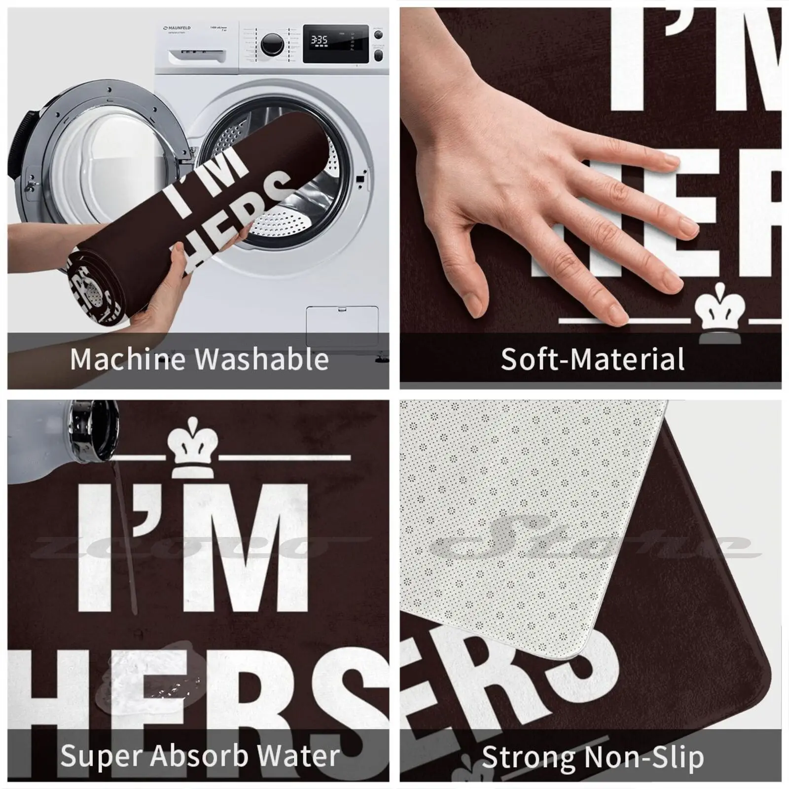 Мягкий Нескользящий Коврик для входа в воду мужа или пары |