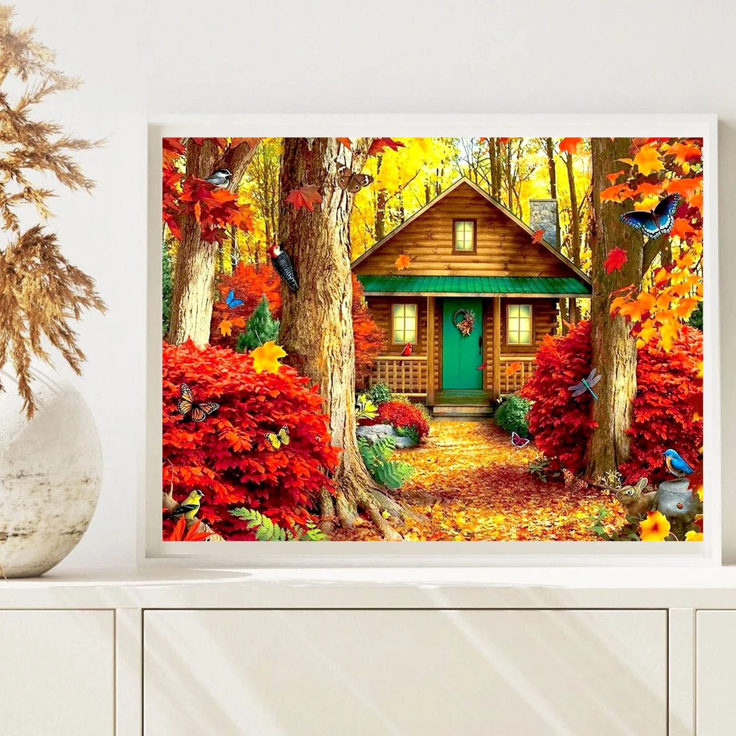 Набор 5D Алмазной Живописи Сделайте Свой Собственный Дом С Дизайном Дерева