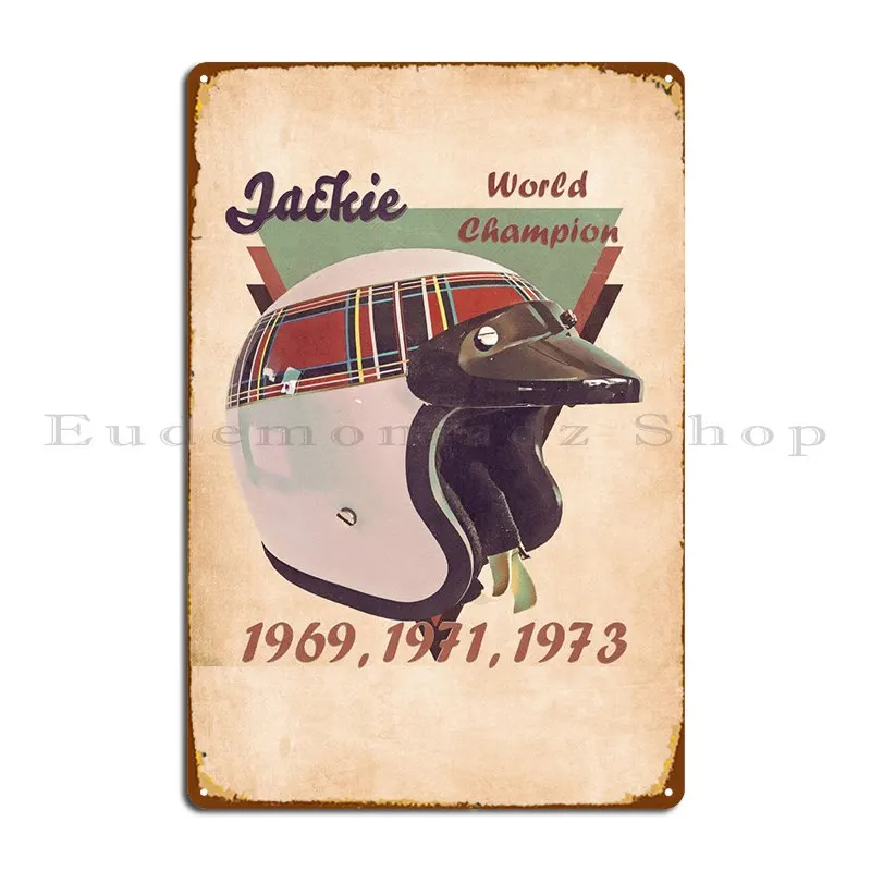 

Джеки Стюарт металлический плакат на шлем пластина Плакаты Классический дизайн печатный плакат жестяной плакат