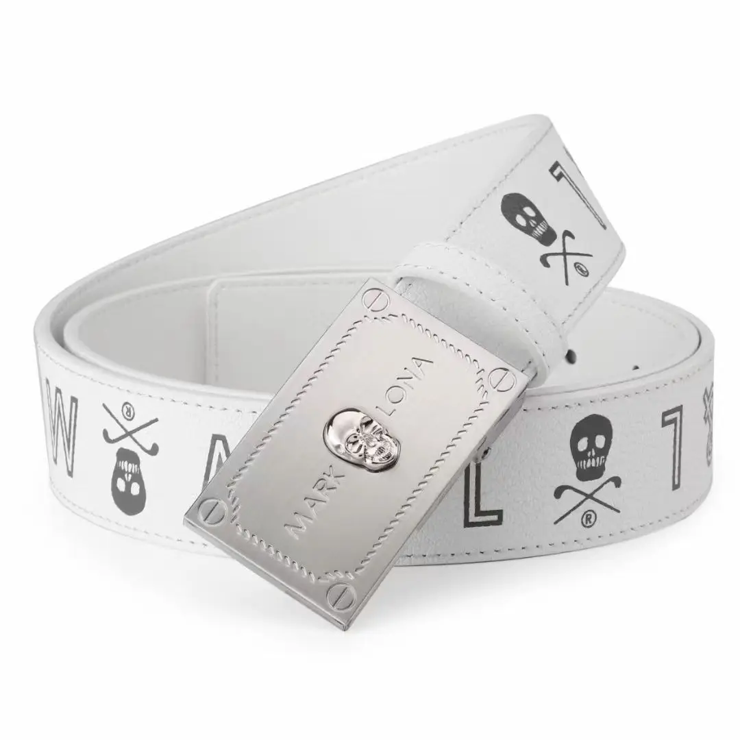 Golf Belt Men's/Women's Brand High-Quality Leather Sports Leisure Belt With Paper Box