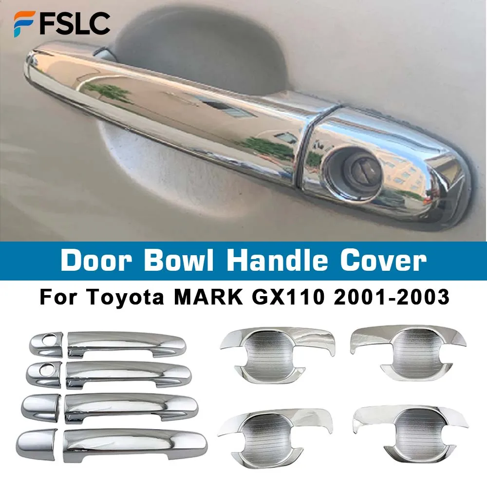 Фото Крышка чаши дверной ручки для Toyota Mark II Mark2 GX110 GX 110 2001 2002 2003, автомобильные аксессуары с покрытием в стиле пасты №1