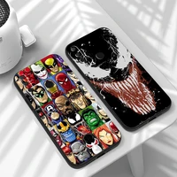 marvel comics venom phone case for huawei honor 8x 9x 9 lite 10 10x lite 10i 9a shell luxury ultra silicone cover carcasa funda