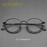 2022 japan handmade luxury men vintage titanium glasses frame women brand design fashion oval style optical myopia eyeglasses
