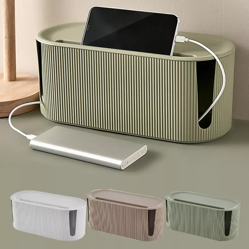 

NEW2023 Wire Cable Storage Cases Socket Plug Phone Organizer Box Wireless WiFi Router Board Bracket For Household