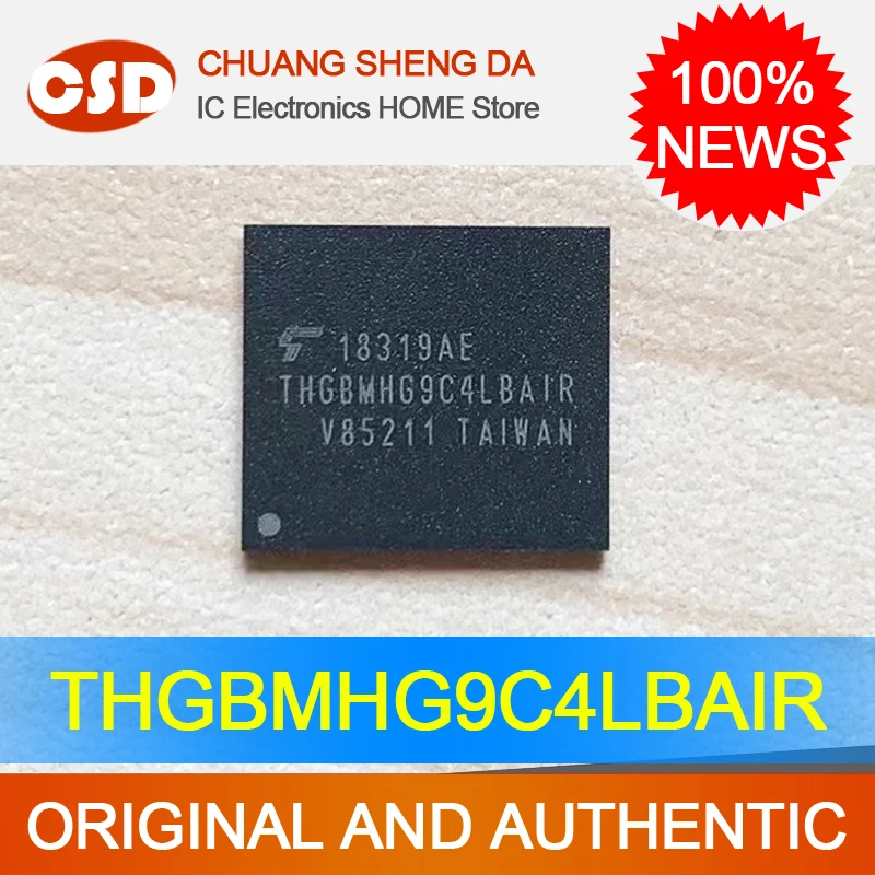 

THGBMHG9C4LBAIR чип флэш-памяти EMMC64G 153 шар пустой данных BGA thgbmhg9c4lbair 100% новый оригинальный Бесплатная доставка Diy Электроника