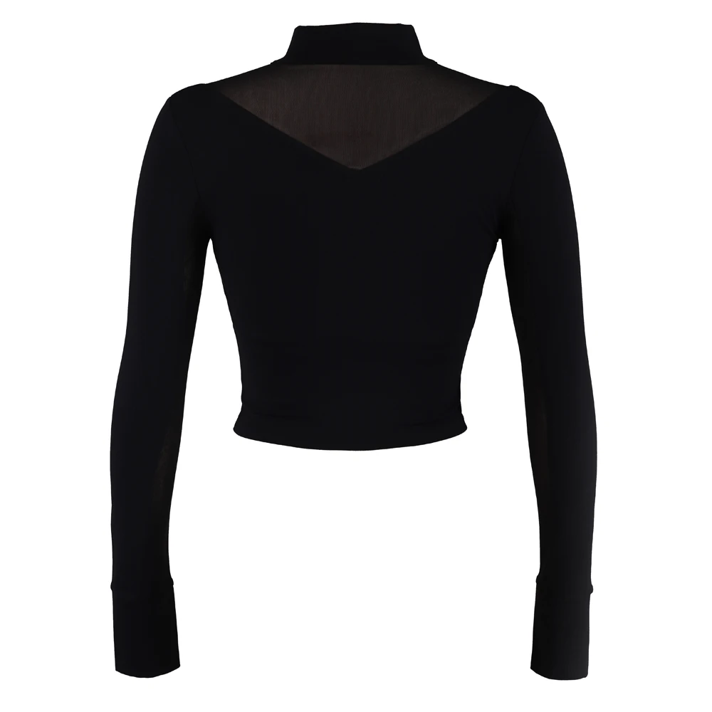 

Long-sleeved Net Yarn Relaxation Breathable Hot Sale Gym Training T-shirt