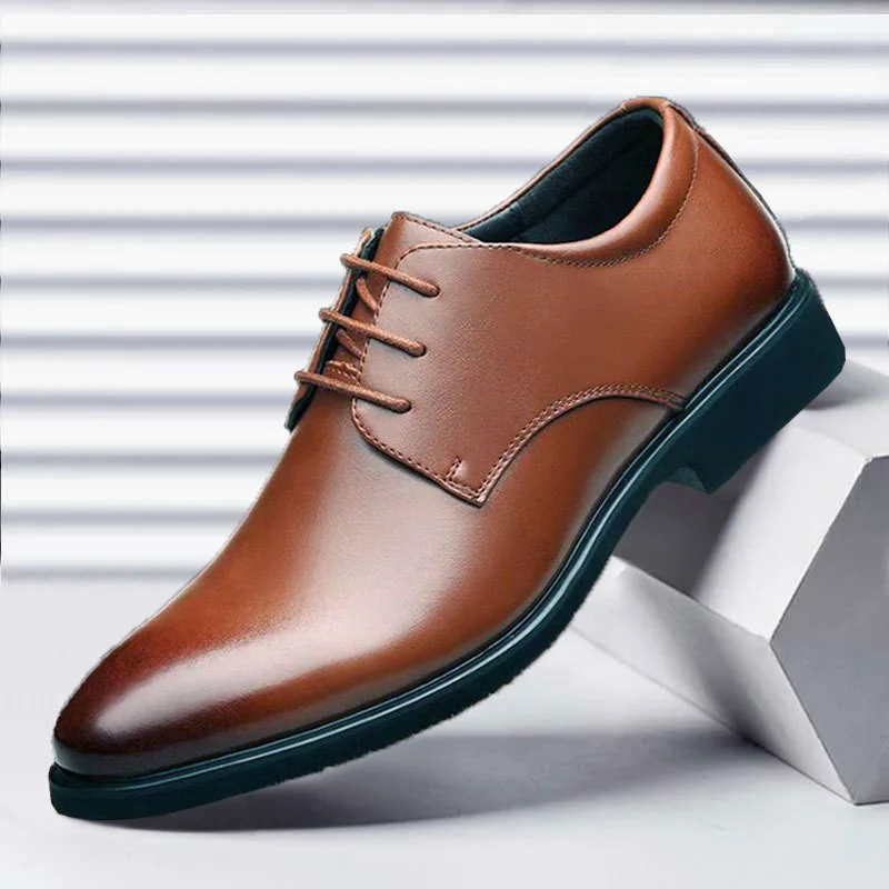 

Men Dress Shoes Leather Classic Crocodile Business Flat Designer Loafers