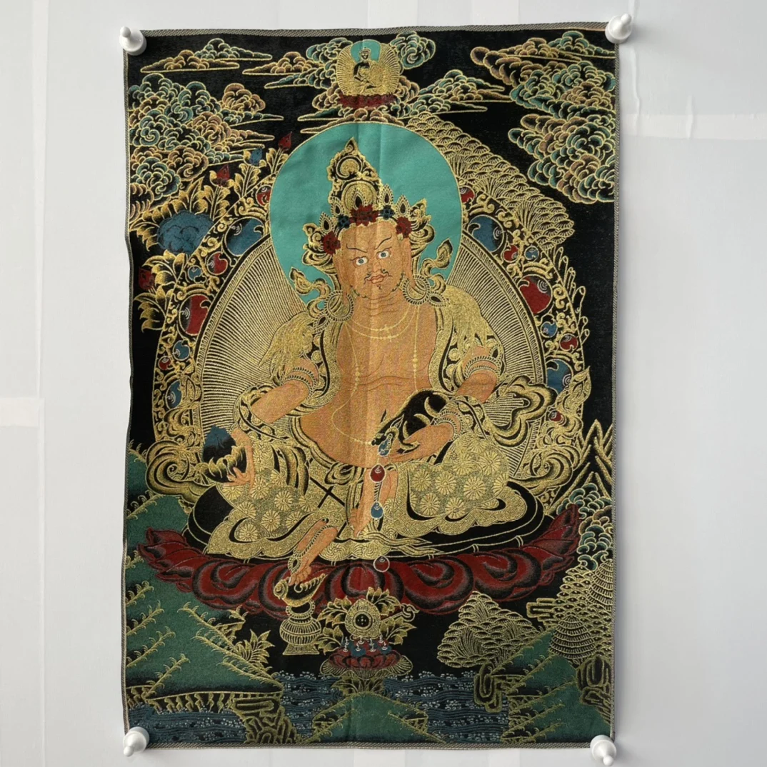

Free Delivery China Elaborate Silk Embroidery Luck“Bodhisattva Buddha”Geomantic Thangka Painting Mural Household Decoration#99