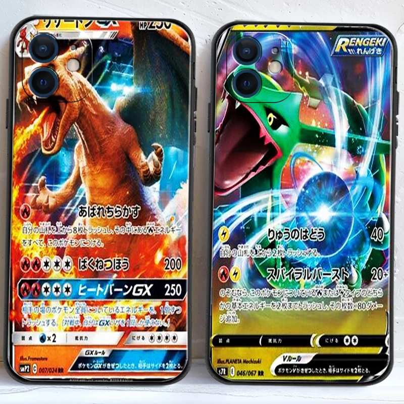 

Pokémon Flash Card Phone Cases For iPhone 11 12 Pro MAX 6S 7 8 Plus XS MAX 12 13 Mini X XR SE 2020 Soft TPU Back Cover Carcasa