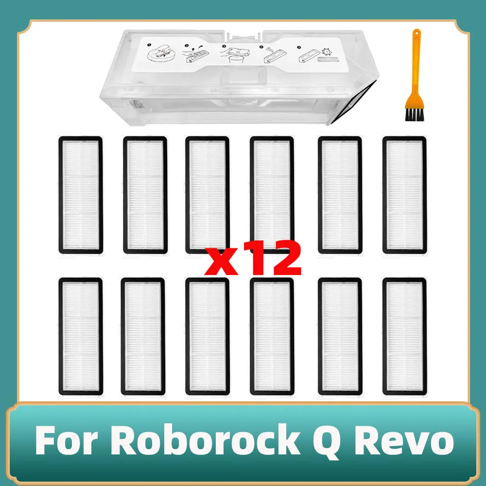 

Совместимо с роботом-пылесосом Roborock Q Revo / Roborock P10 A7400RR Фильтр HEPA Коробка для пыли Аксессуары Запасные части Комплект для замены Крепление