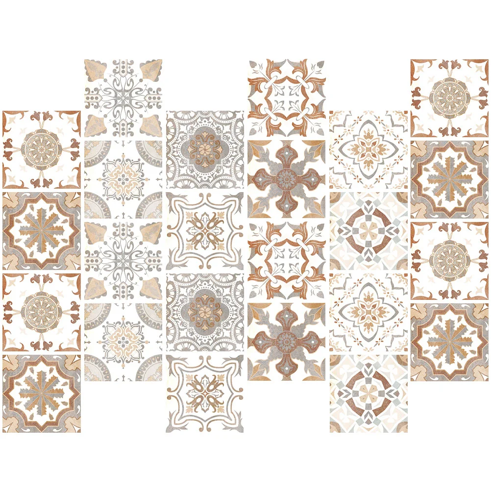 

Tile Sticker Decals Wall Adhesive Kitchen Bathroom Backsplash Self Tiles Stickers Removable Peel Stick Vintage Decor