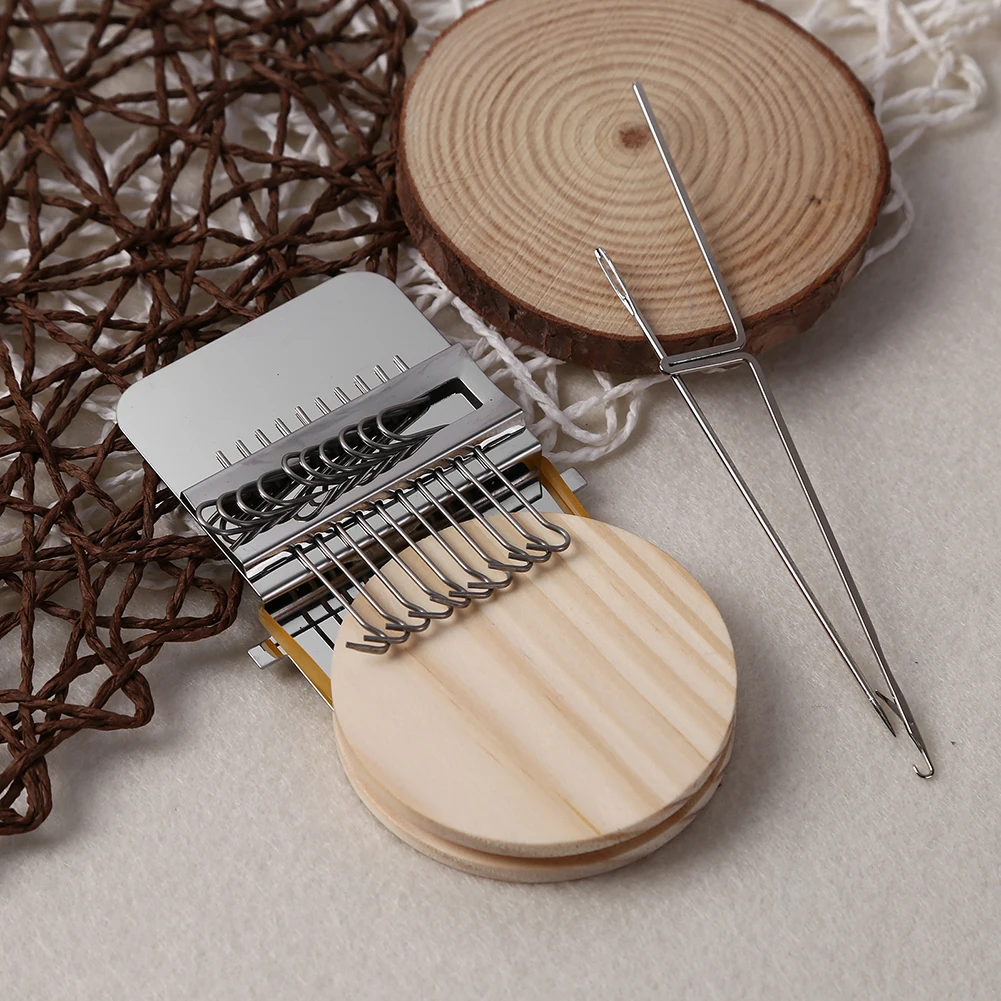

Wooden Handmade Wool Knitting Machine Repair Darning Tool for Kids Adults Beginners Learning Machine Supplies