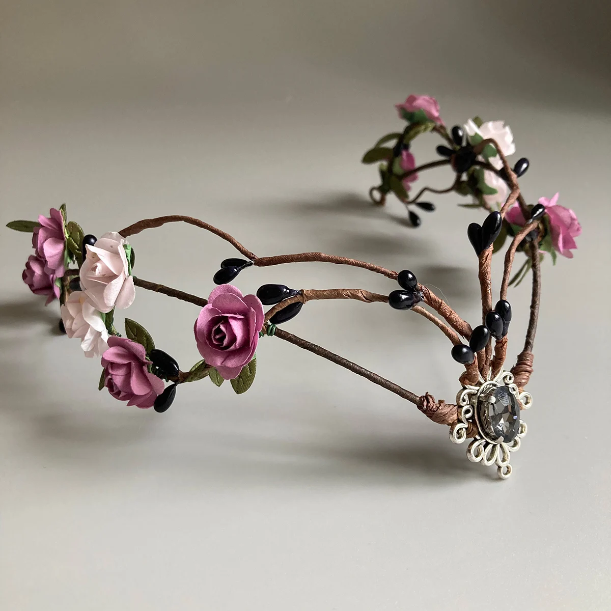 Эльфийская Цветочная корона тиара Волшебная Корона Свадебная невесты