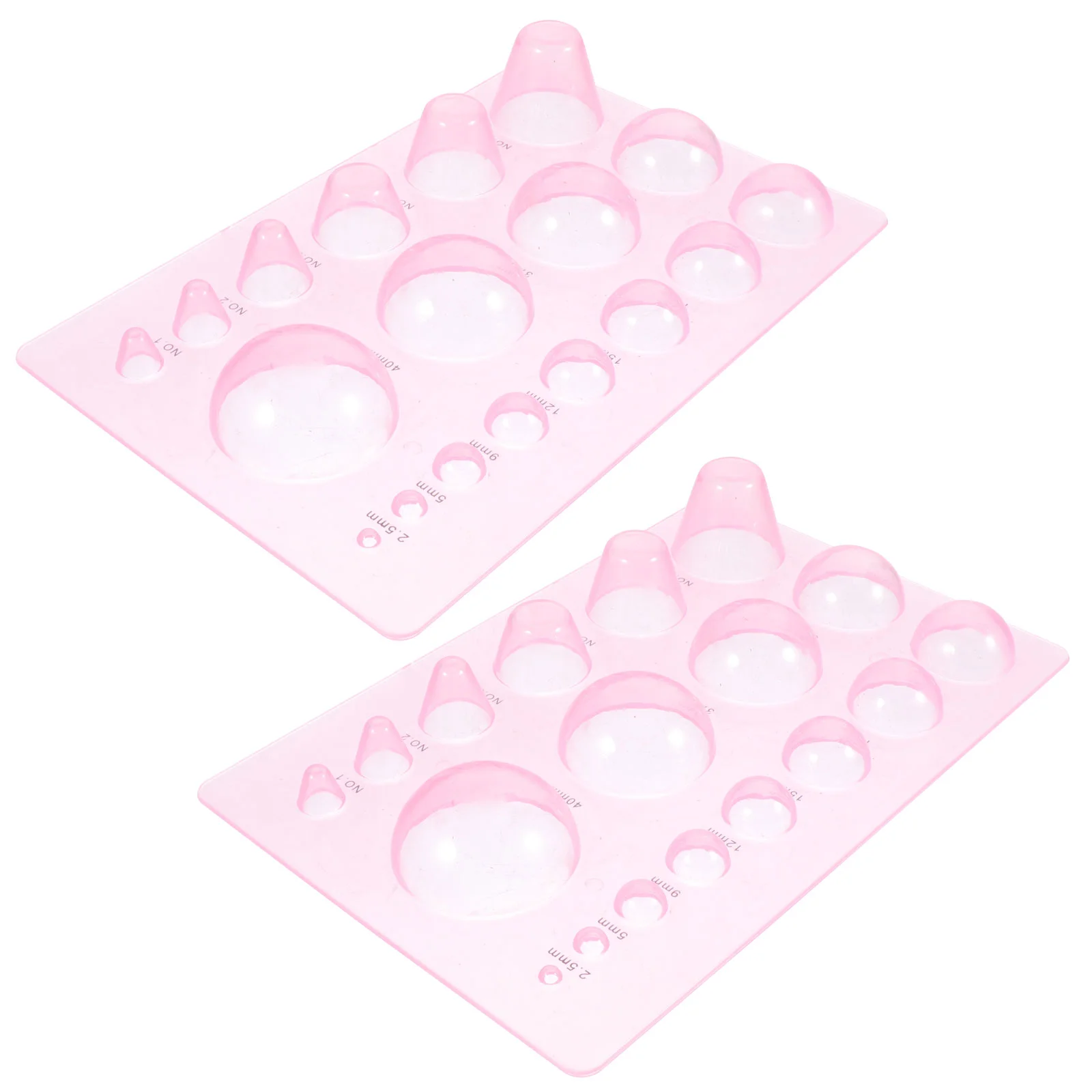 

2pcs Half Dome Paper Quilling Plates Artwork Stereoscopic Papercraft Tool