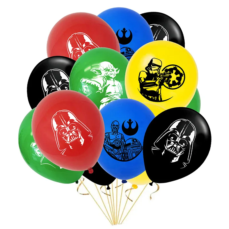 

Disney Latex Balloon Set Star Wars White Soldier Yoda Home Banquet Party Decorations Boys Girls Birthday Gifts Baby Shower Toys