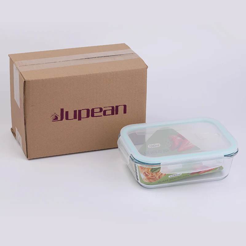 

Jupean Lunch Boxes,Glass Food Storage Containers with Lids, Glass Meal Prep Containers, Airtight Glass Lunch Bento Boxes