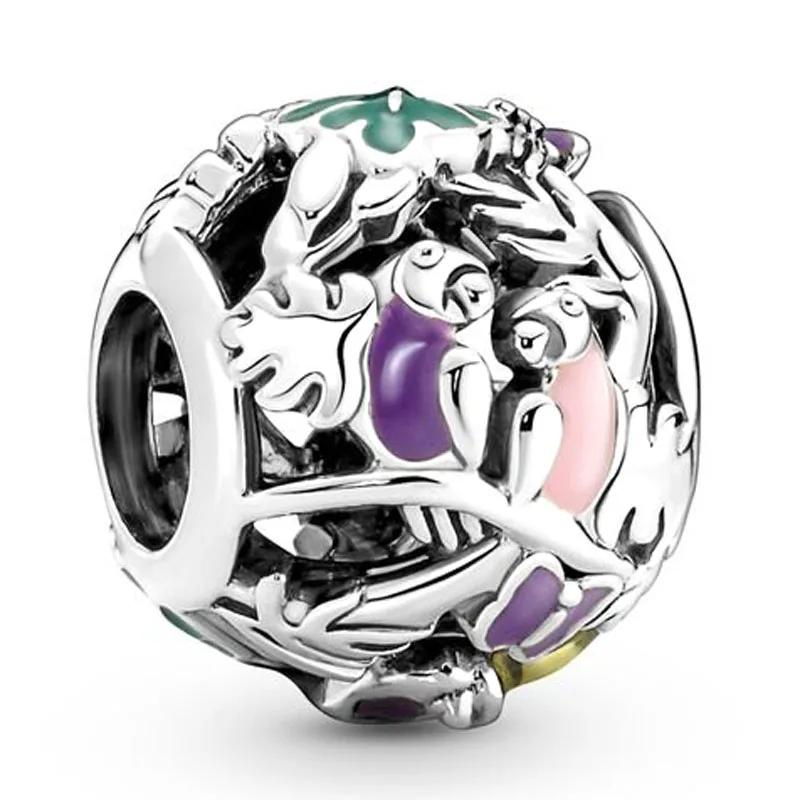 

Authentic 925 Sterling Silver Moments Jungle Creatures & Leaves Charm Bead Fit Pandora Bracelet & Necklace Jewelry